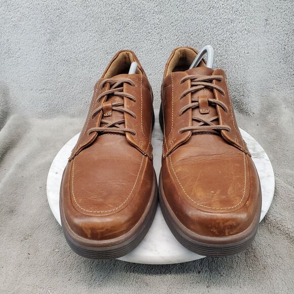 Clarks Shoes Mens Size 12 Unstructured Un Abode Brown Lace Up Oxfords main image 5
